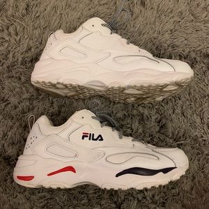 White Fila Ray Tracers. Men’s size 8.5.